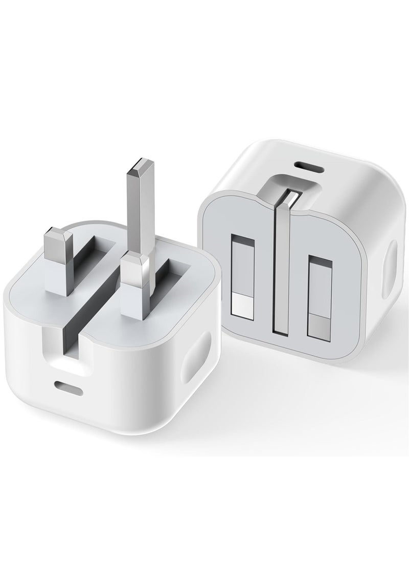 Generic - 20W USB-C Fast Charger Plug – Compact Wall Adapter for iPhone, Samsung, iPad, and More, UK-Compatible - Image 1