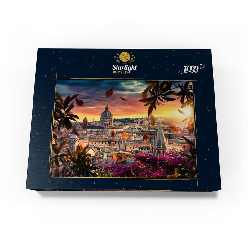 MyPuzzle.com Mypuzzle Beautiful Sunset Over The City Of Rome In The Evening - Premium 1000 Piece Jigsaw Puzzle For Adults - Image 4