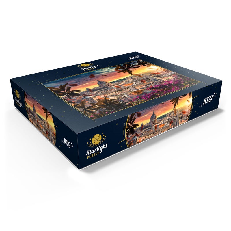 MyPuzzle.com Mypuzzle Beautiful Sunset Over The City Of Rome In The Evening - Premium 1000 Piece Jigsaw Puzzle For Adults - Image 3