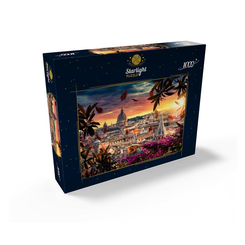MyPuzzle.com Mypuzzle Beautiful Sunset Over The City Of Rome In The Evening - Premium 1000 Piece Jigsaw Puzzle For Adults - Image 2