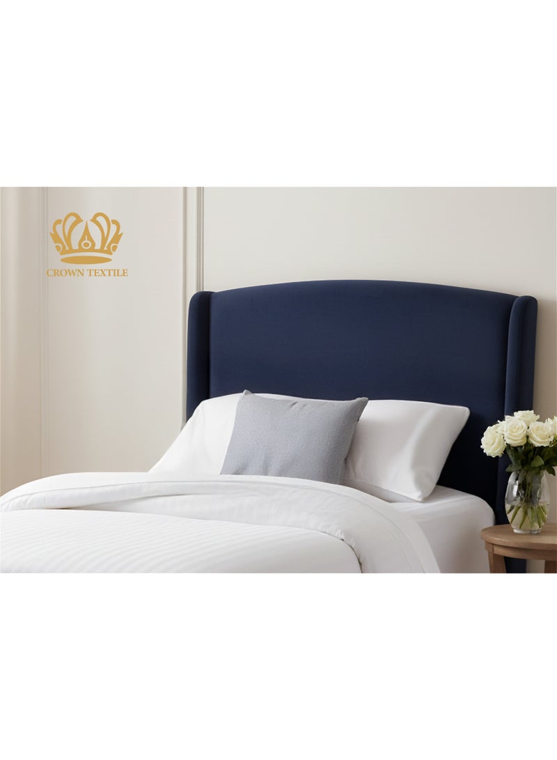CROWN TEXTILE 4-Piece Hotel Single Cotton Duvet Cover Set with Microfiber Filling, Sheet Size 140*200 - Image 3