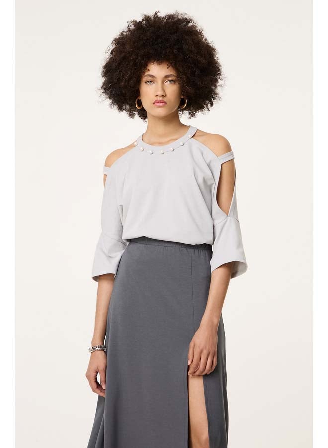 BSB Blouse with shoulders cut out - Image 4