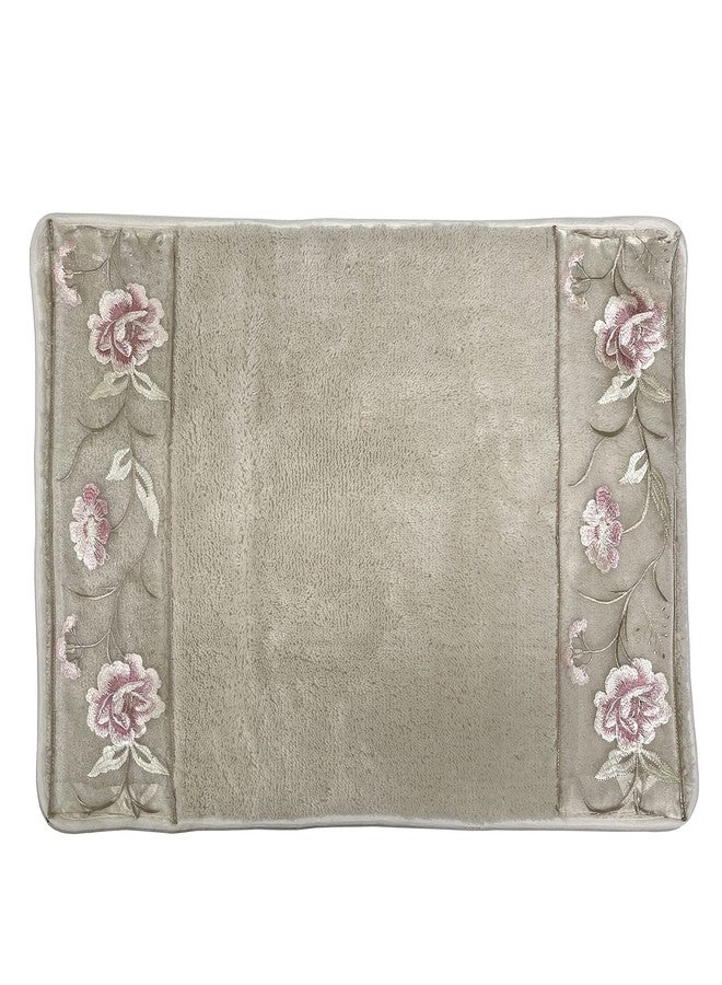 Popular Bath Dublin Rose, Bath Rug, Beige - Image 1