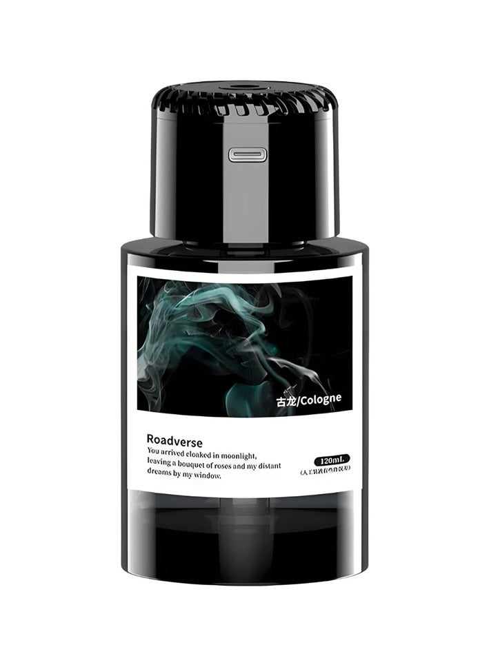 BlueFire Premium Smart Car Air Freshener Diffuser with 160ml Large Capacity, Starry Night LED Light, Silent Aromatherapy Humidifier, Type-C Rechargeable Battery, Elegant Black Design for Car, Home & Office – Long-Lasting Fragrance, Compact & Stylish Accessory for Fresh and Relaxing Driving Experience - Image 2