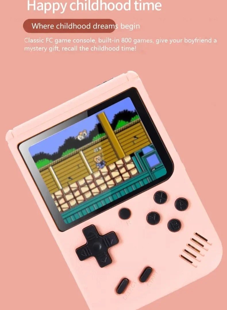 AROAQ Mini Handheld Video Game, 8 Bit 3.0 Inch Color LCD Portable Pocket Video Game Machine, Compact And Lightweight Handheld Games Console With Built In 500 Games For Kids And Adults, (Gray) - Image 3