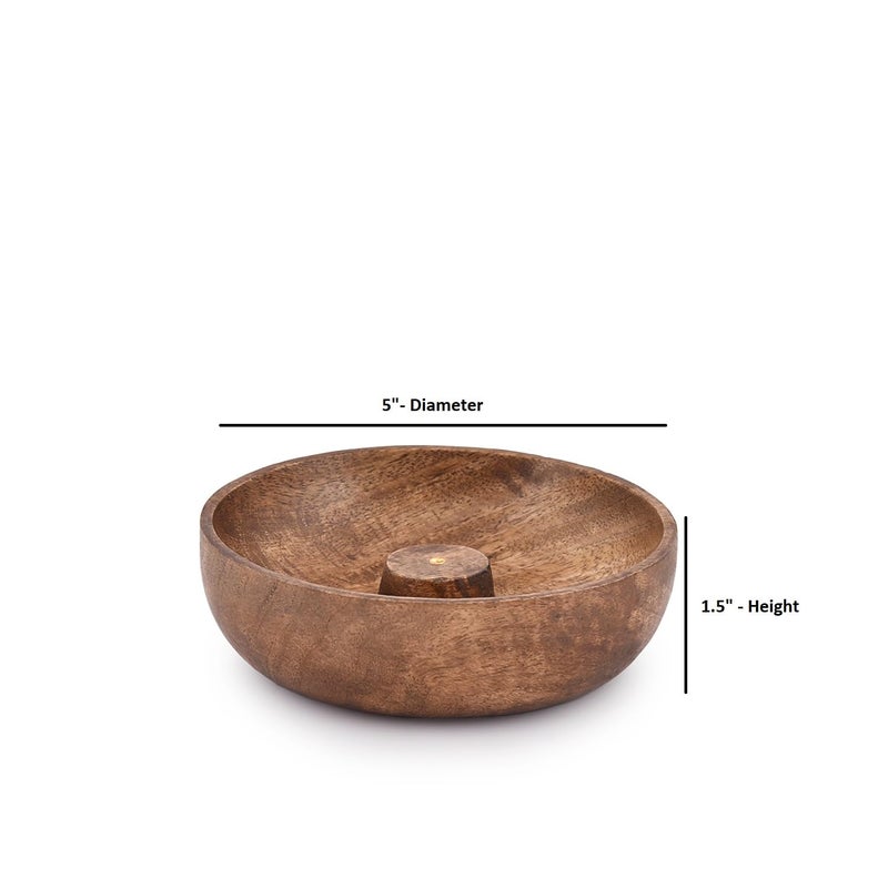 EDHAS Incense Burner Stick Holder Bowl, Ash Catcher Bowl for Home DÃ©cor, Meditation, Yoga (5" x 5" x 1.5") - Image 5