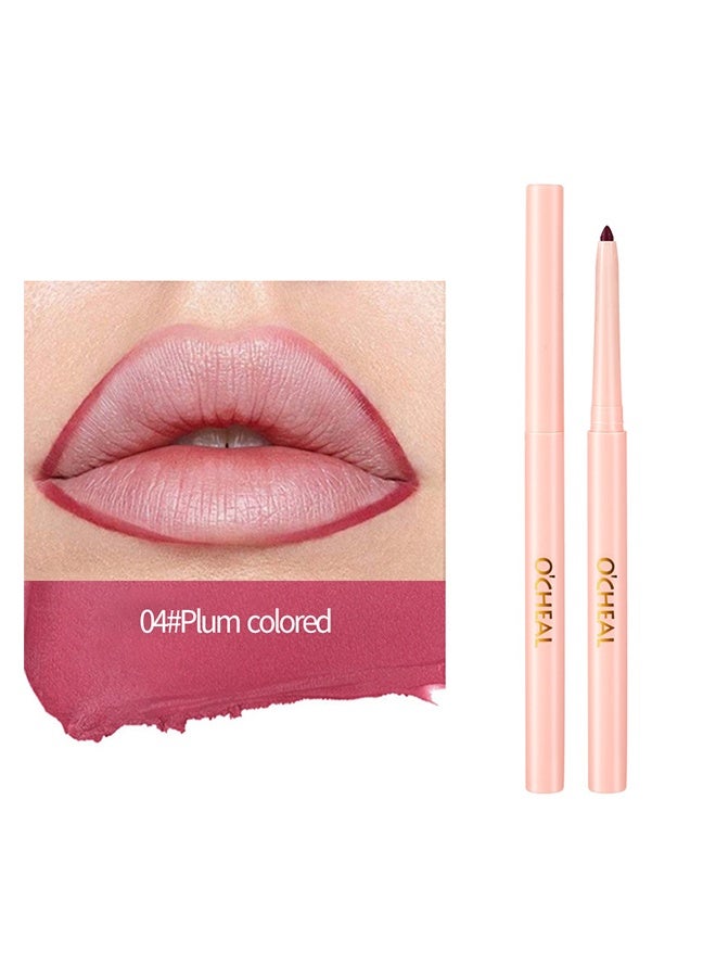 اوكيل قلم تحديد شفاه ناعم ودقيق، تحديد شفاه وصبغة شفاه، قلم صبغة وتحديد شفاه 2 في 1، قلم تحديد شفاه سائل طويل الأمد مقاوم للماء، رقم 4 - Image 2