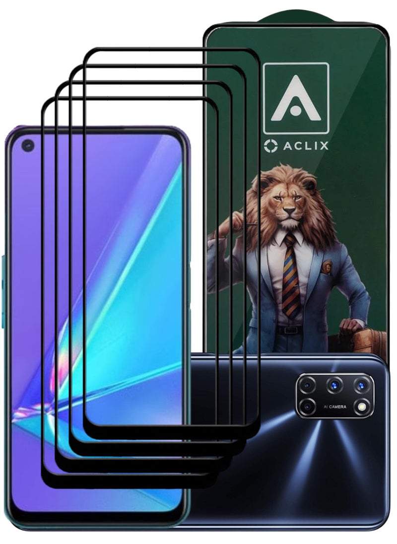 ACLIX 4 Pieces Antistatic ESD Dustproof Premium Quality High Definition Tempered Glass Screen Protector Designed For Oppo A92 - Image 1