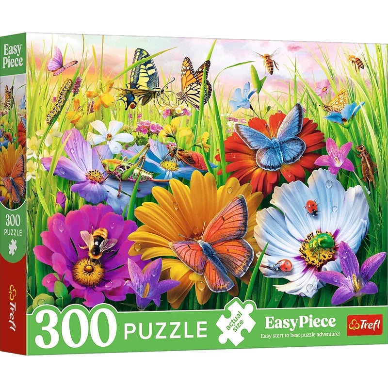 Trefl - Insects in the Meadow EasyPiece Puzzle 300 Pieces - 23103 - Image 1