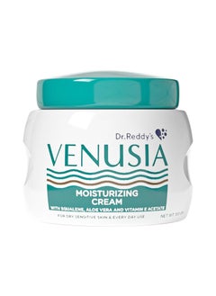 VENUSIA Venusia Moisturizing Cream by Dr. Reddy's I Body & face cream for dry to very dry skin IWith Aloe Vera, Vitamin E and Squalene I Upto 24 hrs hydration I Non comedogenic, Non greasy I 100g  - Image 1