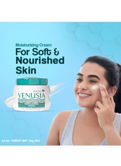 VENUSIA Venusia Moisturizing Cream by Dr. Reddy's I Body & face cream for dry to very dry skin IWith Aloe Vera, Vitamin E and Squalene I Upto 24 hrs hydration I Non comedogenic, Non greasy I 100g  - Image 2