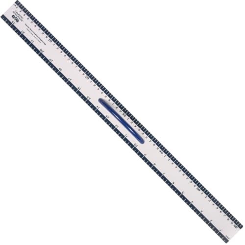 LEARNING ADVANTAGE Magnetic Dry Erase Straight Edge 24 Jumbo Teaching Ruler Measurement Tool for Whiteboards and Chalkboards - Image 1