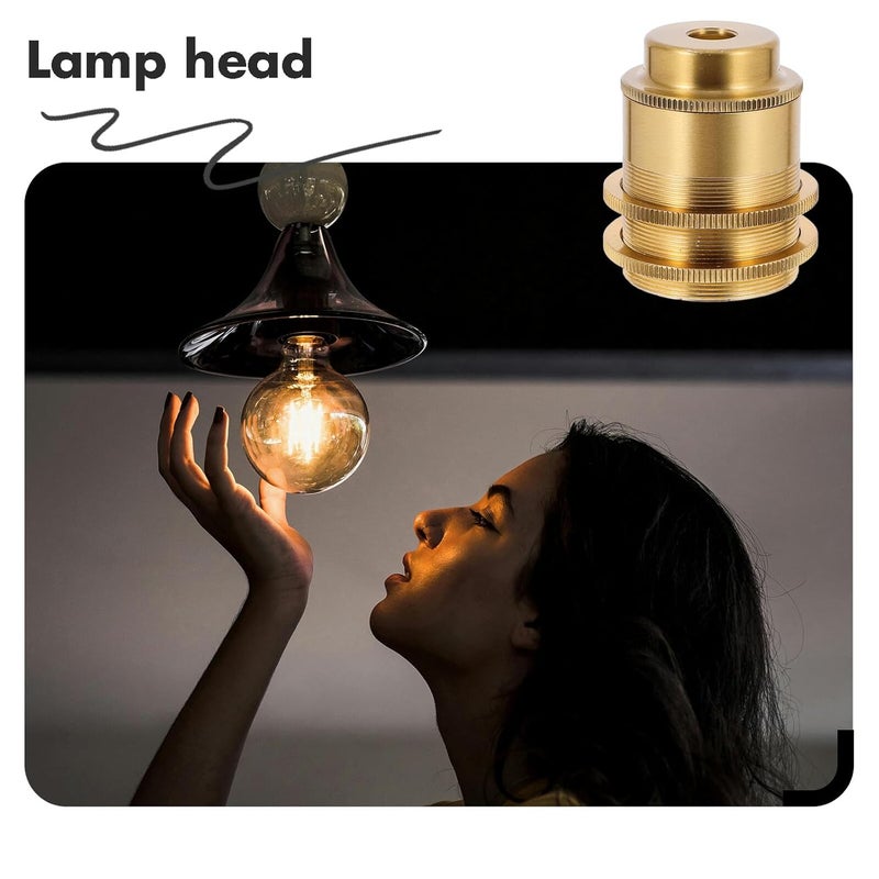 Vintage Industrial Aluminum Pendant Light Socket Bulb Holder For Kitchen Bar - Image 5