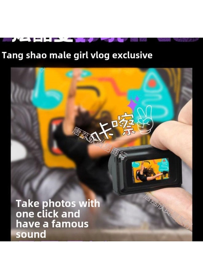 Generic - Student Party Thumb Camera Campus Camera Digital Birthday Photograph Video For Children-Body Color:Black-dslr-package 2 - Image 1