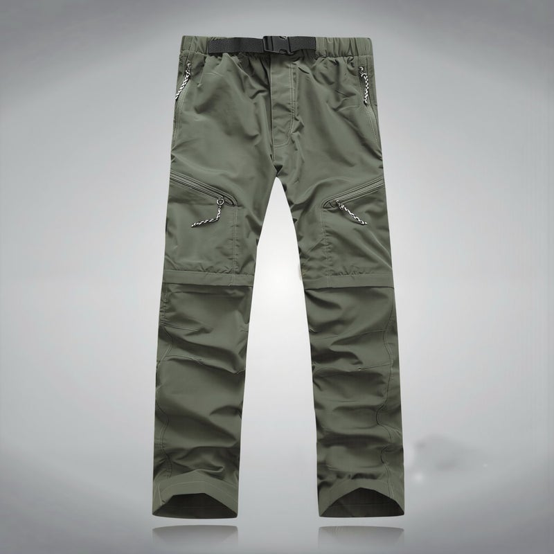 Unisex Stretch Quick Dry Hiking Pants Soft Comfort Light Gray For Men Women S - Image 2