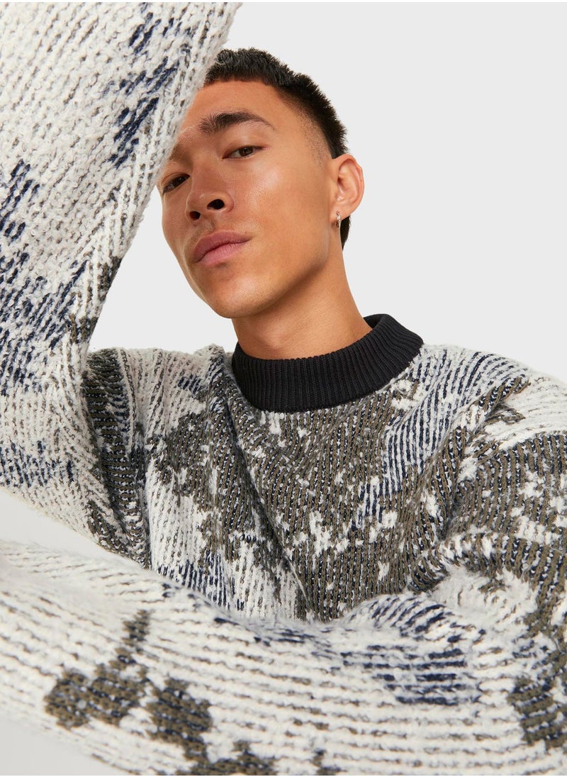 JACK & JONES - Digital Camo Print Sweatshirt - Image 1