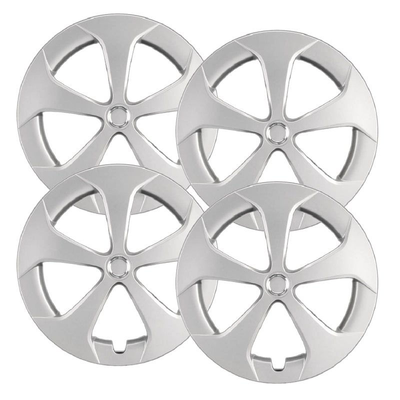 Premium Quality 15 Silver HubcapsWheel Covers fits 20102015 Toyota Prius Will NOT fit Prius C or Prius V Heavy Duty Construction Set of 4 61167AMS4