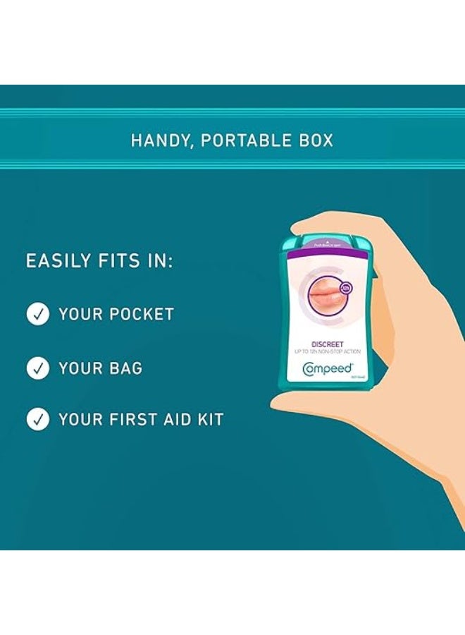 Compeed Cold Sore Patch-Invisible, Fever Blisters For Lips With 12 Hours Non Stop Action Lip Patch For Women, Men And Kids, 15 Patches Pack - Image 4