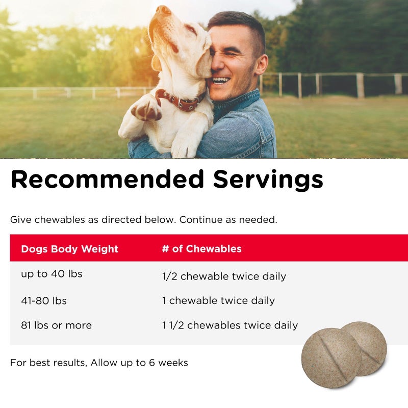 nutri vet Nutri-Vet Advanced Strength Hip & Joint Chewable Dog Supplements - Formulated with Glucosamine & Chondroitin to Support Dog Cartilage & Mobility - 150 Tablets - Image 5