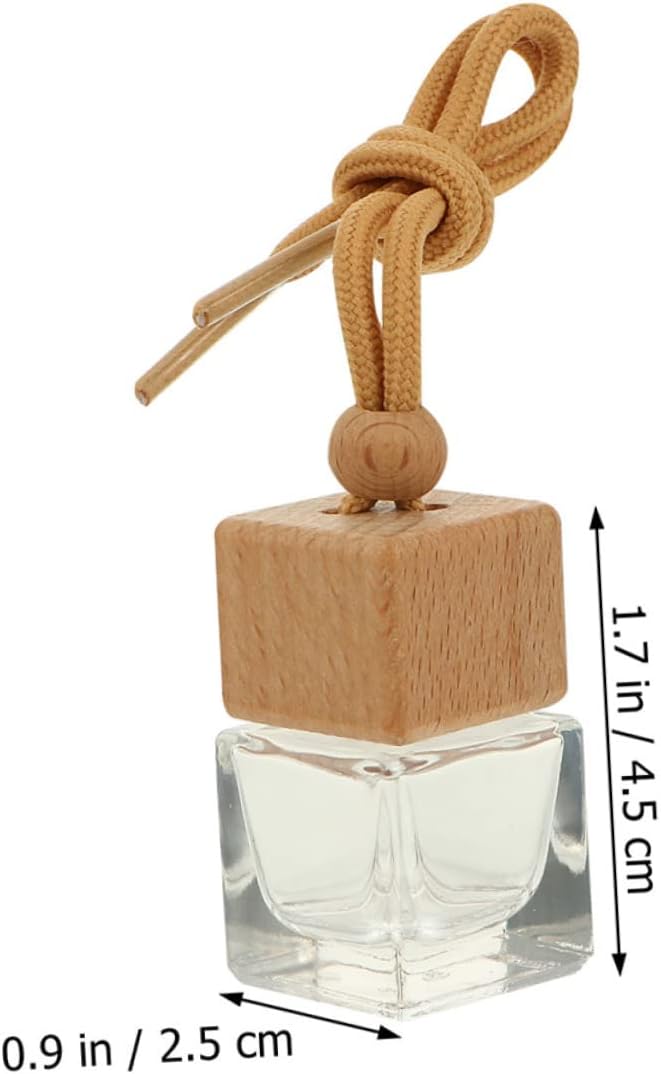 عبوات عطر سيارة لوكشيني الفارغة 6 قطع، زجاجة تعليق منعشة، ناشر زيت عطري، عطر، قلائد العلاج العطري - Image 2