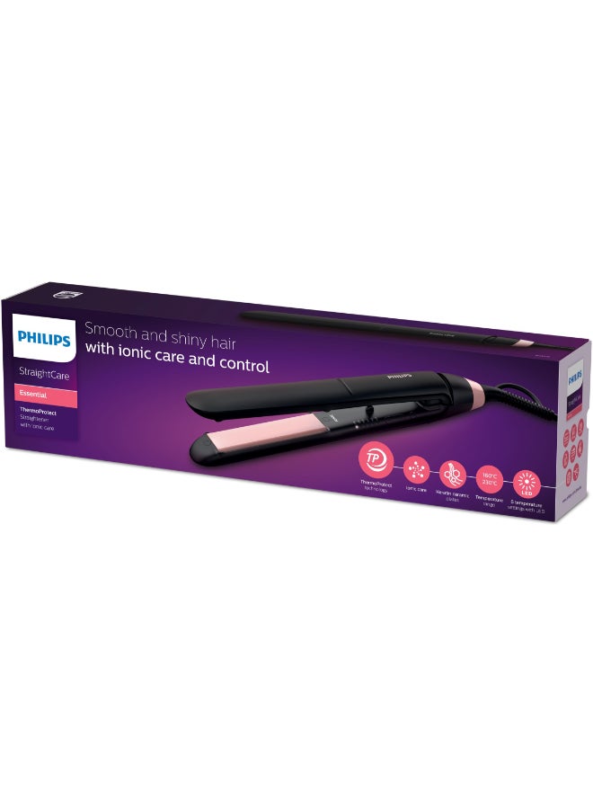 Philips StraightCare Essential ThermoProtect Straightener BHS378/03 Black - Image 5