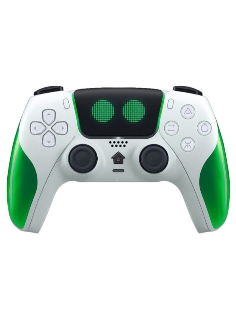 Sundi SUNDI PLAYX Wireless Controller for PS4/PS5 – Green Limited Edition Bluetooth 4.2 Gamepad with Touchpad, Turbo Mode, Dual Vibration, Built-in Speaker, 3.5mm Jack & LED Light 