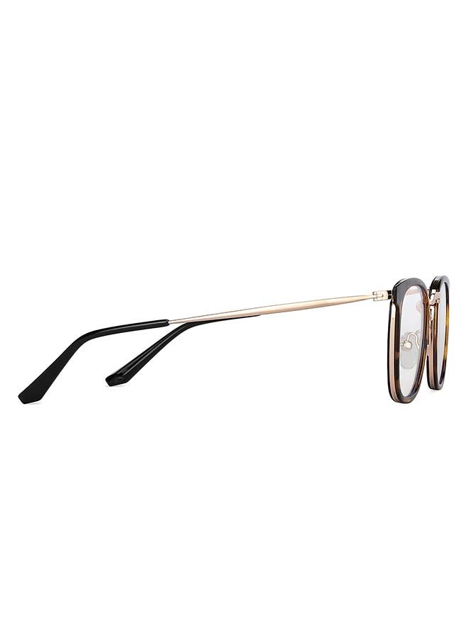 Lenskart Blu Unisex Zero Power Bluecut & Antiglare Square Shape Computer Eyeglasses LB E13529 - Lens Size: 49mm - Gold - Image 3