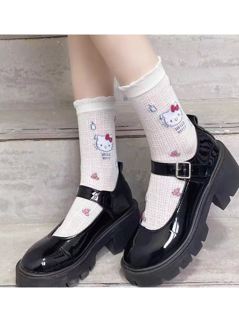 Hello Kitty - Pack of 2 Hello Kitty Cotton Casual Socks - Image 1