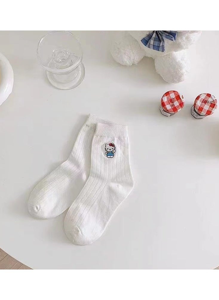 Hello Kitty - Pack of 2 Hello Kitty Cotton Casual Socks - Image 1