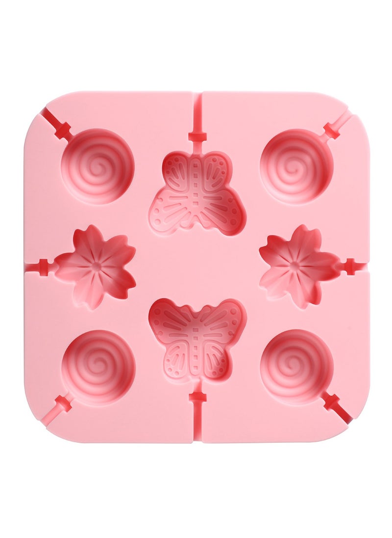 LKTOCAFT - Silicone Candy Molds , Easy Release & Clean, Durable, DIY Chocolate and Cheese Lollipops,For Food,Safe , BPA,Free , Perfect Gift for Kids and Beginners , Pink - Image 1
