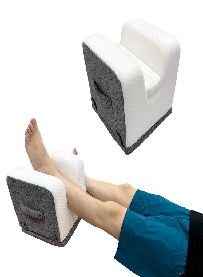 bibahala Knee Replacement Pillow - 4 Adjustable Heights for Full Straight-Leg Extension - Post Surgery Recovery Equipment with Handle - Leg Elevation Wedge for ACL Surgery, Hip & Knee Rehab - Image 1