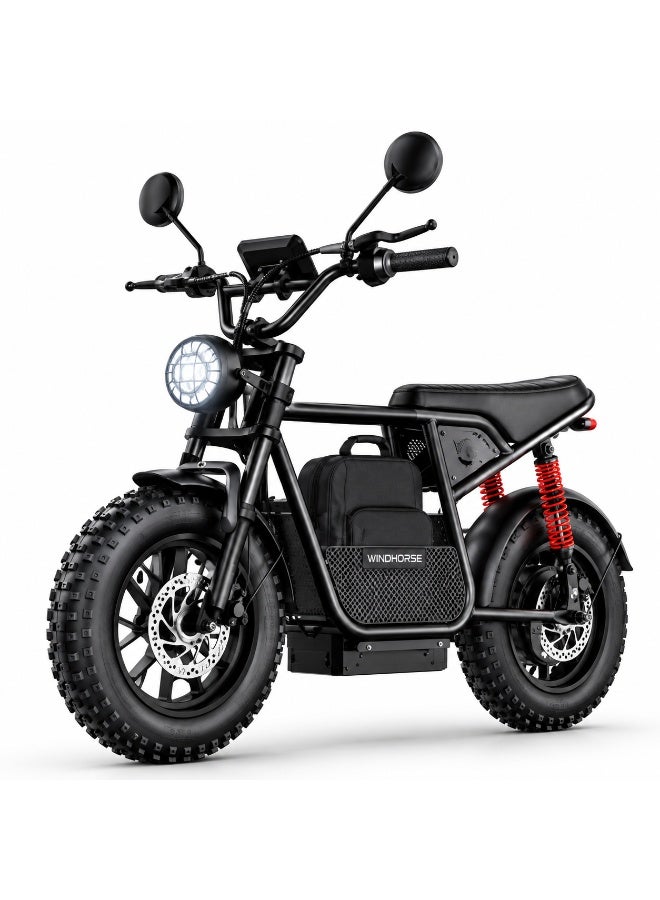 Wind Horse Windhorse D1 Electric Scooter | 750W Motor (1500W Peak), 31 Miles Range, 20 MPH Top Speed, 16" x 3.0" Fat Tires, Dual Suspension & Bluetooth Speaker - Image 1