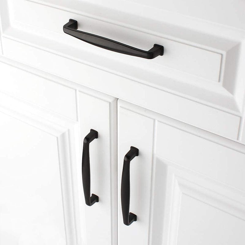 KOOFIZO 10 Pack 5 Inch Black Kitchen Cabinet Pulls Matte Black Cabinet Handles Black Cabinet Hardware for Kitchen Cabinets 1817 Drawer Dresser Cupboard Bedroom - Image 3