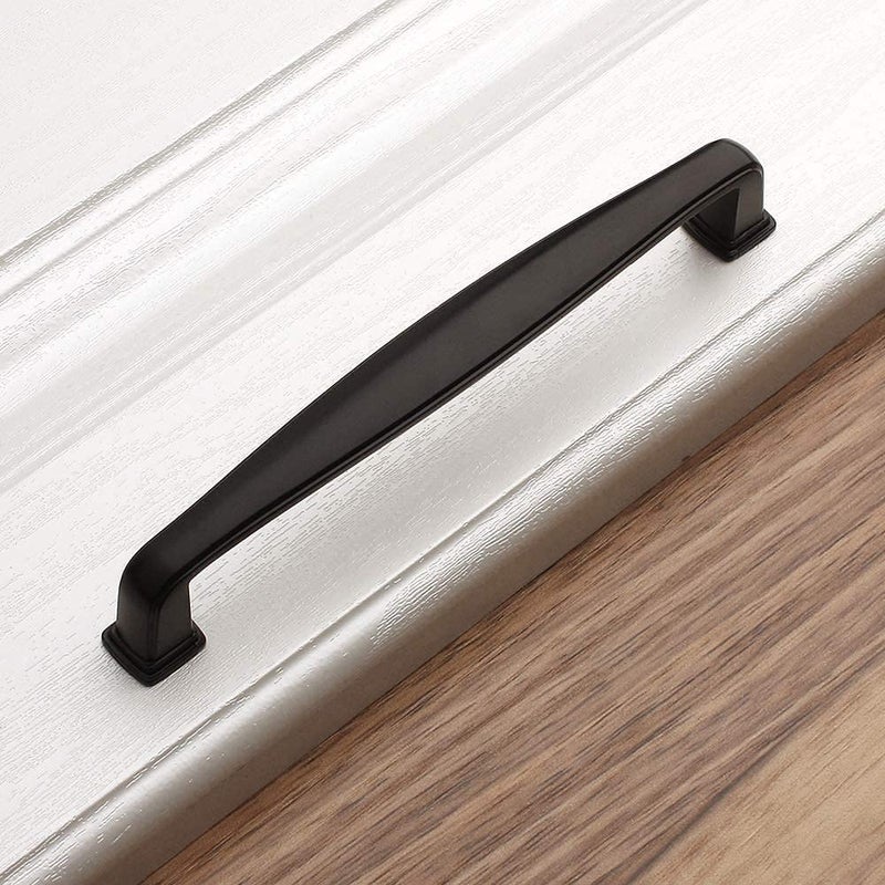 KOOFIZO 10 Pack 5 Inch Black Kitchen Cabinet Pulls Matte Black Cabinet Handles Black Cabinet Hardware for Kitchen Cabinets 1817 Drawer Dresser Cupboard Bedroom - Image 5