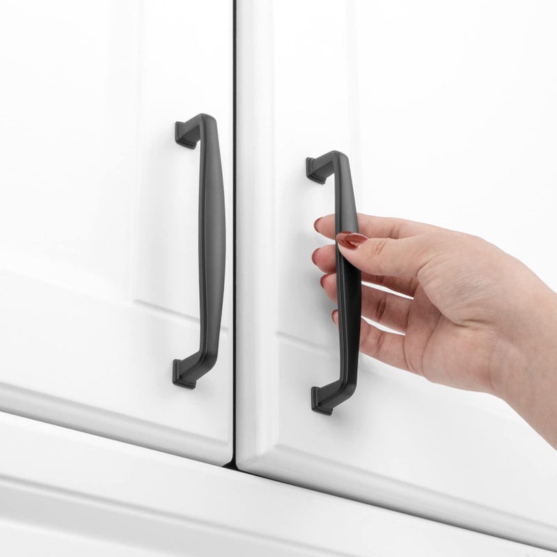 KOOFIZO 10 Pack 5 Inch Black Kitchen Cabinet Pulls Matte Black Cabinet Handles Black Cabinet Hardware for Kitchen Cabinets 1817 Drawer Dresser Cupboard Bedroom - Image 4