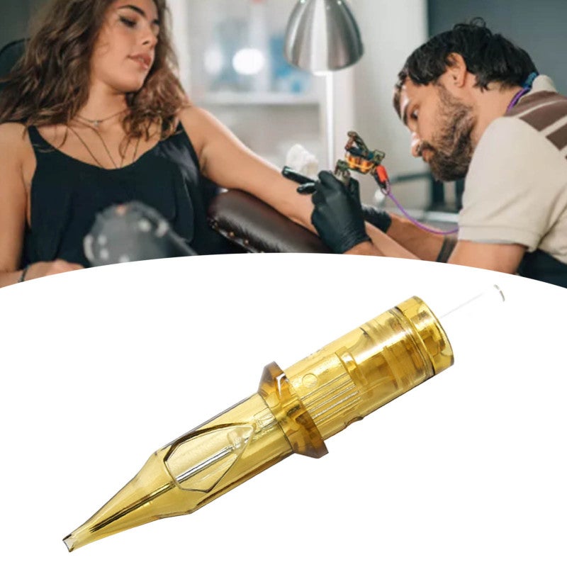 20 Pcs Tattoo Cartridge Needles Stainless Steel Even Output Quick Color Gold Tattoo Needles Cartridge 1003RL - Image 5