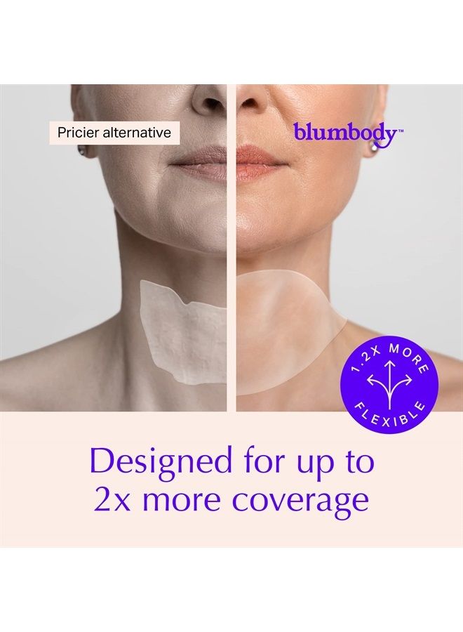 BLUMBODY Neck Wrinkle Pads - Advanced Anti-Aging Skin Firming & Neck Tightening Anti-Wrinkle Patches Treatment - Reusable Silicone Wrinkle Patches for Overnight Use - Crepe Erase & Neck Lift (1-mo Supply) - Image 3