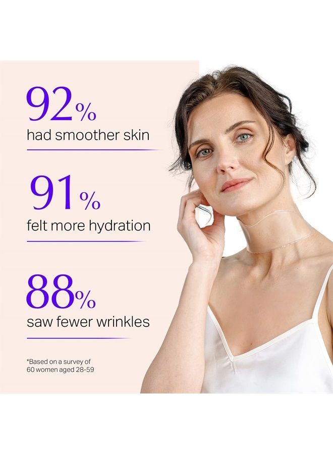 BLUMBODY Neck Wrinkle Pads - Advanced Anti-Aging Skin Firming & Neck Tightening Anti-Wrinkle Patches Treatment - Reusable Silicone Wrinkle Patches for Overnight Use - Crepe Erase & Neck Lift (1-mo Supply) - Image 2