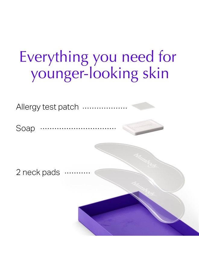 BLUMBODY Neck Wrinkle Pads - Advanced Anti-Aging Skin Firming & Neck Tightening Anti-Wrinkle Patches Treatment - Reusable Silicone Wrinkle Patches for Overnight Use - Crepe Erase & Neck Lift (1-mo Supply) - Image 4