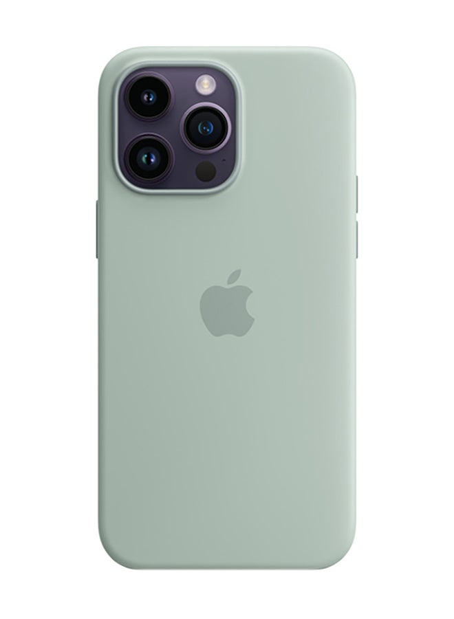 Apple iPhone 14 Pro Max Silicone Case with MagSafe Succulent - Image 1
