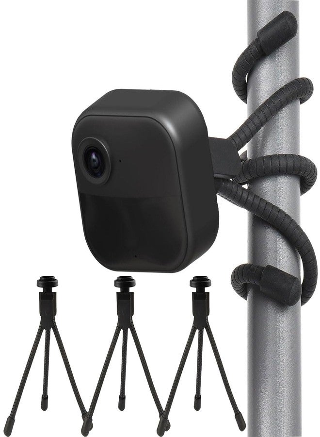 Uogw 3 Pack Flexible Tripod for Blink XT,Blink XT2,Blink Mini,All-New Blink Outdoor,Wall Mount Bracket,Attach Your Blink Home Security Camera Wherever You Like Without Any Tools - Black - Image 1