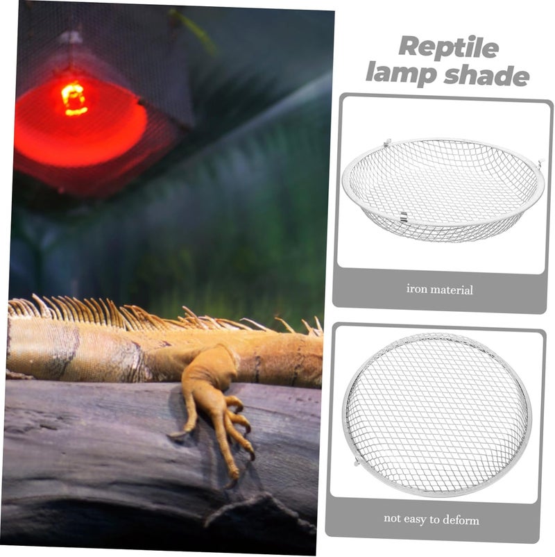 VICASKY Reptile Lamp Guard Mesh Shade for Pet Tanks Scald Protection Easy Installation Material Compatible Heating Lamps - Image 3