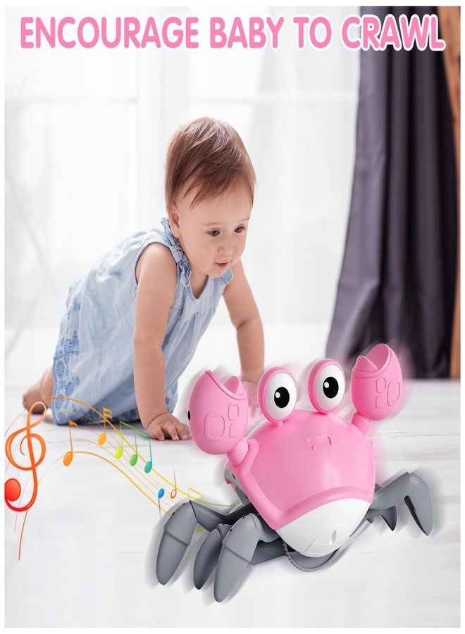 Dreampark Baby Girl Toys Toddler Gifts: Tummy Time Crawling Crab Baby Toys 6 7 8 9 10 11 12 6-12 9-12 12-18 Months Infant Toddlers Age 1-2 Montessori Musical Toy 1 2 3 Year Old Girls 1st First Birthday Gift - Image 2
