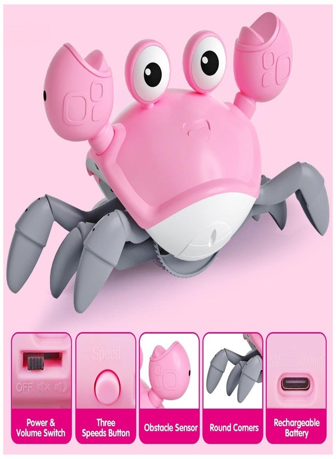 Dreampark Baby Girl Toys Toddler Gifts: Tummy Time Crawling Crab Baby Toys 6 7 8 9 10 11 12 6-12 9-12 12-18 Months Infant Toddlers Age 1-2 Montessori Musical Toy 1 2 3 Year Old Girls 1st First Birthday Gift - Image 4