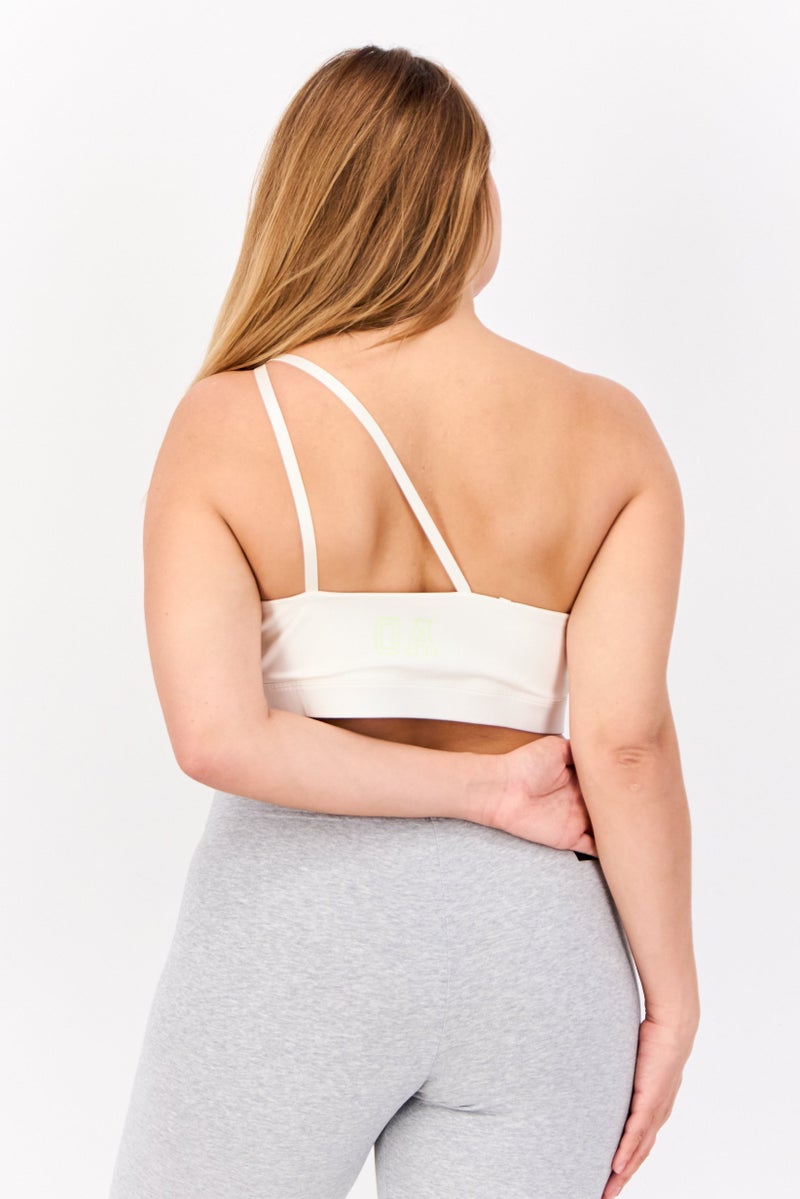 PUMA Women Sportswear Fit Lightly Padded  Training Sports Bra, Ivory - Image 3