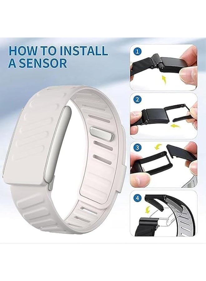 ZOXITY Silicone Wristband Compatible with Whoop 5.0 Band, Silicone Sports Loop Strap for Men & Women Comfort Durable Soft Adjustable, Breathable, with U Shapped Connector - Image 2