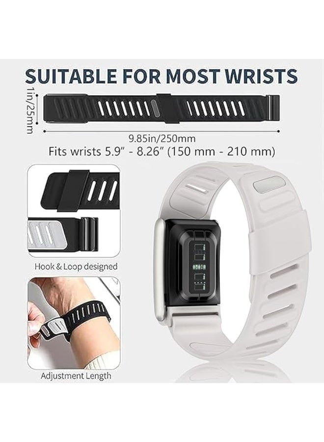 ZOXITY Silicone Wristband Compatible with Whoop 5.0 Band, Silicone Sports Loop Strap for Men & Women Comfort Durable Soft Adjustable, Breathable, with U Shapped Connector - Image 4
