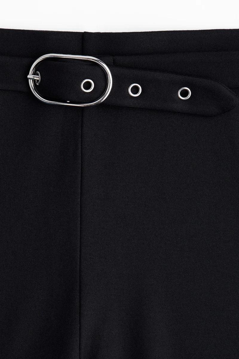 H&M Flared belt-detail trousers