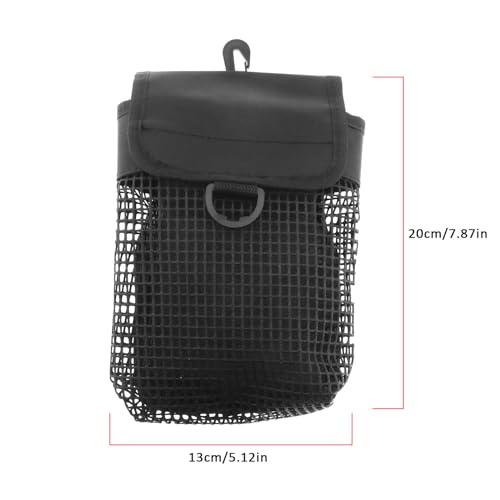 LT Easiyl Mesh Diving Bag Portable mesh Tool Bag Heavy Duty Sports Bag Outdoor Diving Equipment Portable Lightweight Dive Mesh with Buckle (Black) - Image 4