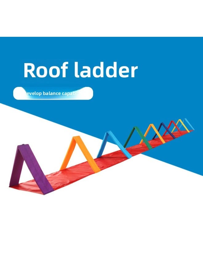 Roof Ladder Gate Bridge Colorful Suspension Bridge Kindergarten Children's Body Intelligent Teaching Toys Sensory System Training Equipment-Color:Gate Bridge-Specifications:6 M - Image 4